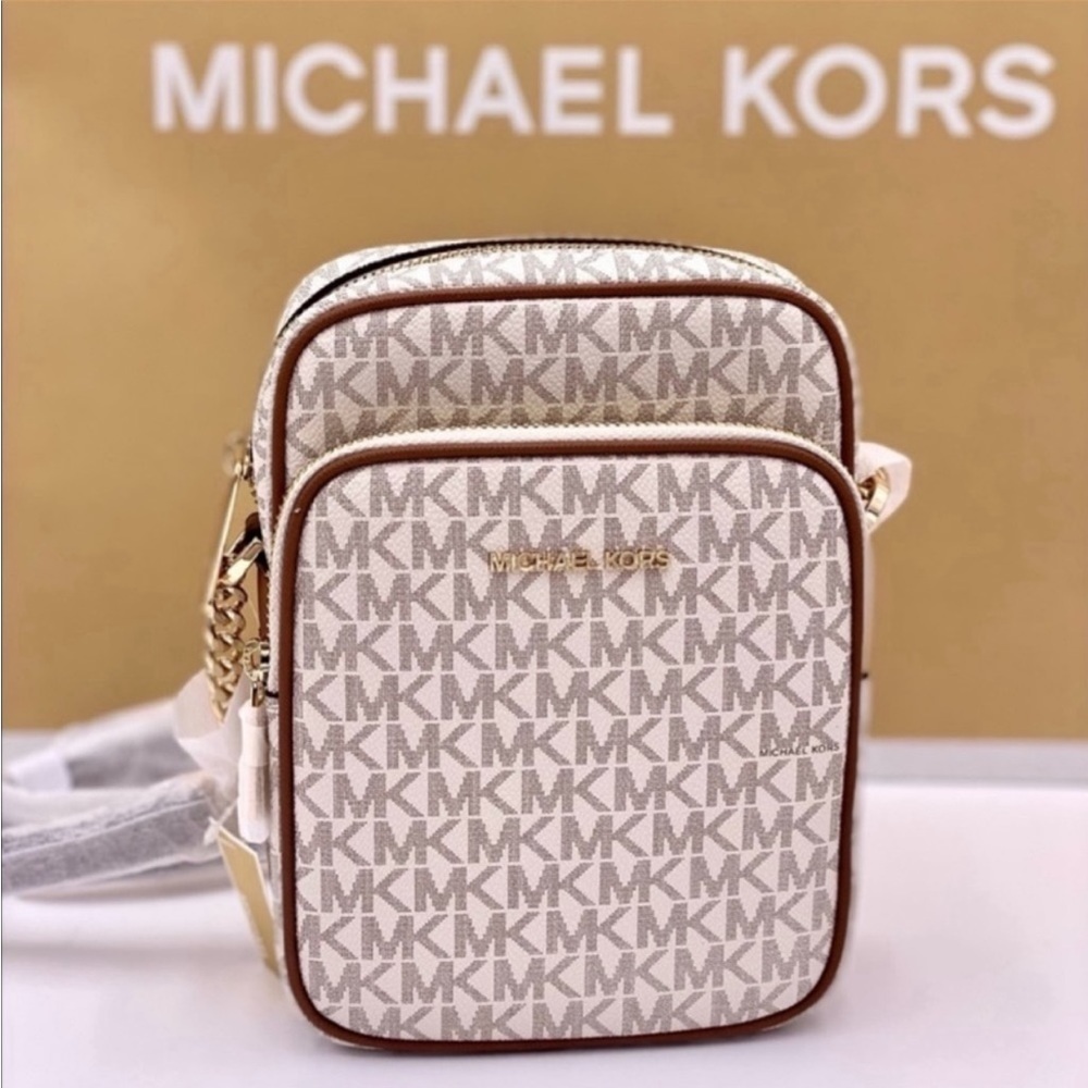 MICHAEL KORS Jet Set Travel Medium Logo Crossbody Bag